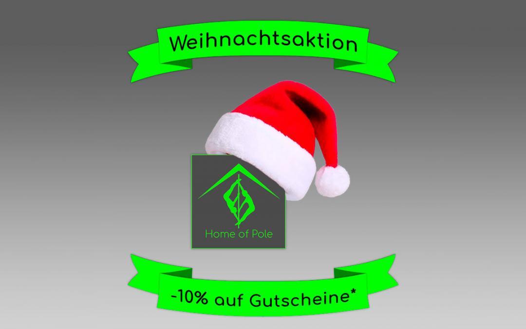 Weihnachtsaktion 2018 | -10% Rabatt auf Geschenkgutscheine | Home of Pole Ingolstadt | Weihnachten
